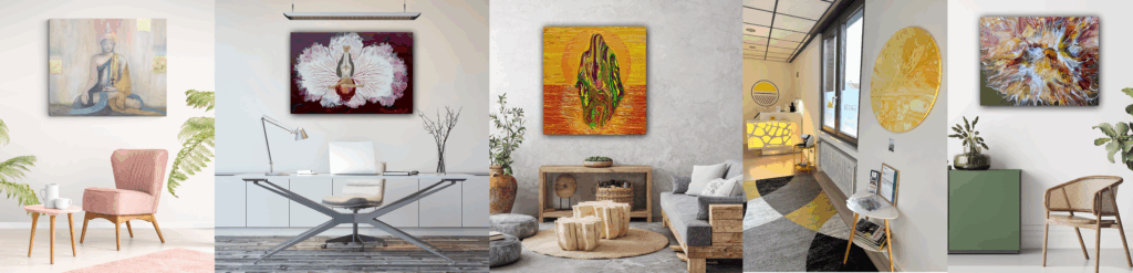 Heilende Kunst für Harmonie, Heilung und Inspiration – Kunstwerke von Marlis Peschke für Praxis, Therapie und Selbstfürsorge